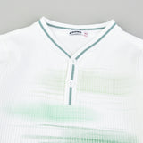 T-shirt A. Colorful print - green