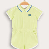 Polo collar overalls - lime