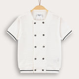 Double-button formal shirt - cream