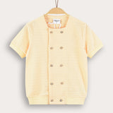 Double-button formal shirt - yellow