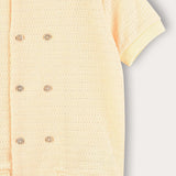 Double-button formal shirt - yellow