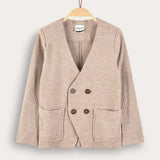 Light waffle blazer - beige