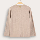 Light waffle blazer - beige