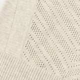 Knit sweater with vest combination - Stone