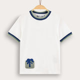 Crocheted square shirt - S/K - White