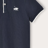 Polo shirt with collar - Navy