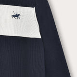 Color Block Polo Shirt - Navy