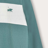 Color Block Polo Shirt - Green