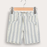 Striped Bermuda Shorts - Jeans