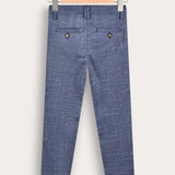 Textured Pants - Blue