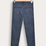 Textured Pants - Navy