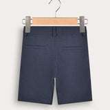 Linen shorts - Navy