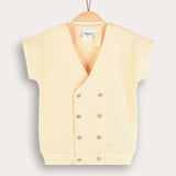 Double Button Vest - Yellow