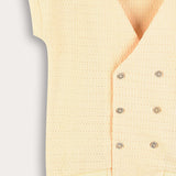 Double Button Vest - Yellow