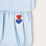 Crocheted Baby Overalls - Light Blue