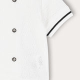 Double Button Baby Set - Cream