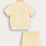 Double Button Baby Set - Yellow