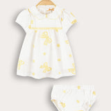 Baby Bow Tie Dress - Yellow