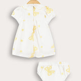 Baby Bow Tie Dress - Yellow