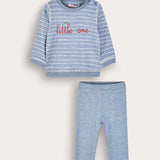 Baby Striped Set - Light Blue