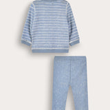 Baby Striped Set - Light Blue