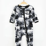 Fleece overalls with zipper - black