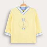 Polo Top + Logo - Yellow