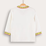 Polo Top + Logo - Beige