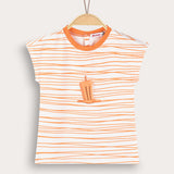 Baby shirt with popsicle - orange