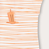 Baby shirt with popsicle - orange