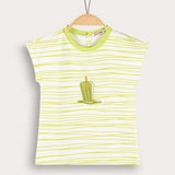 Baby shirt with popsicle - gray