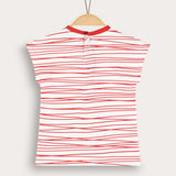Baby shirt with popsicle - red