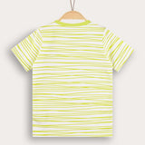 Printed T-shirt with popsicle - gray