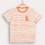 Printed T-shirt with popsicle - Orange