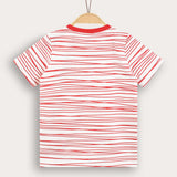 Printed T-shirt with popsicle - Red
