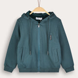 Unisex Basic French Terry Hoodie - Red