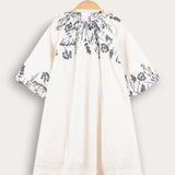 Floral print dress - blue