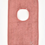 Towel apron with embroidery - pink