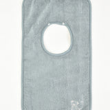 Towel apron with embroidery - light blue