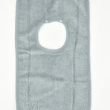 Towel apron with embroidery - light blue