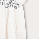 Romper with muslin sleeves - blue