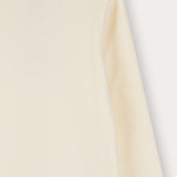 Ribbed Mock Neck Top - Beige