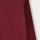 Ribbed mock-neck shirt - beige