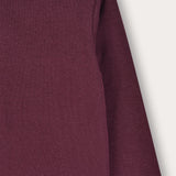 Ribbed Half-Turtleneck Shirt - Purple