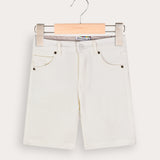Short fabric pants - gray
