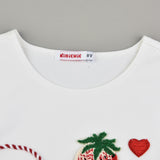 Lace-up & Patches Top - Red