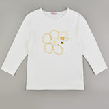 Drawstring and patches blouse - yellow