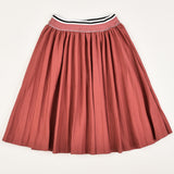 Nylon Jersey Pleated Skirt - Berry