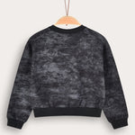 חולצת הדפס וואש שרוול ארוך - כחול | בנות | פסטל בלו | תמונה 3