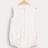 Embroidered Wrap Overalls - Black